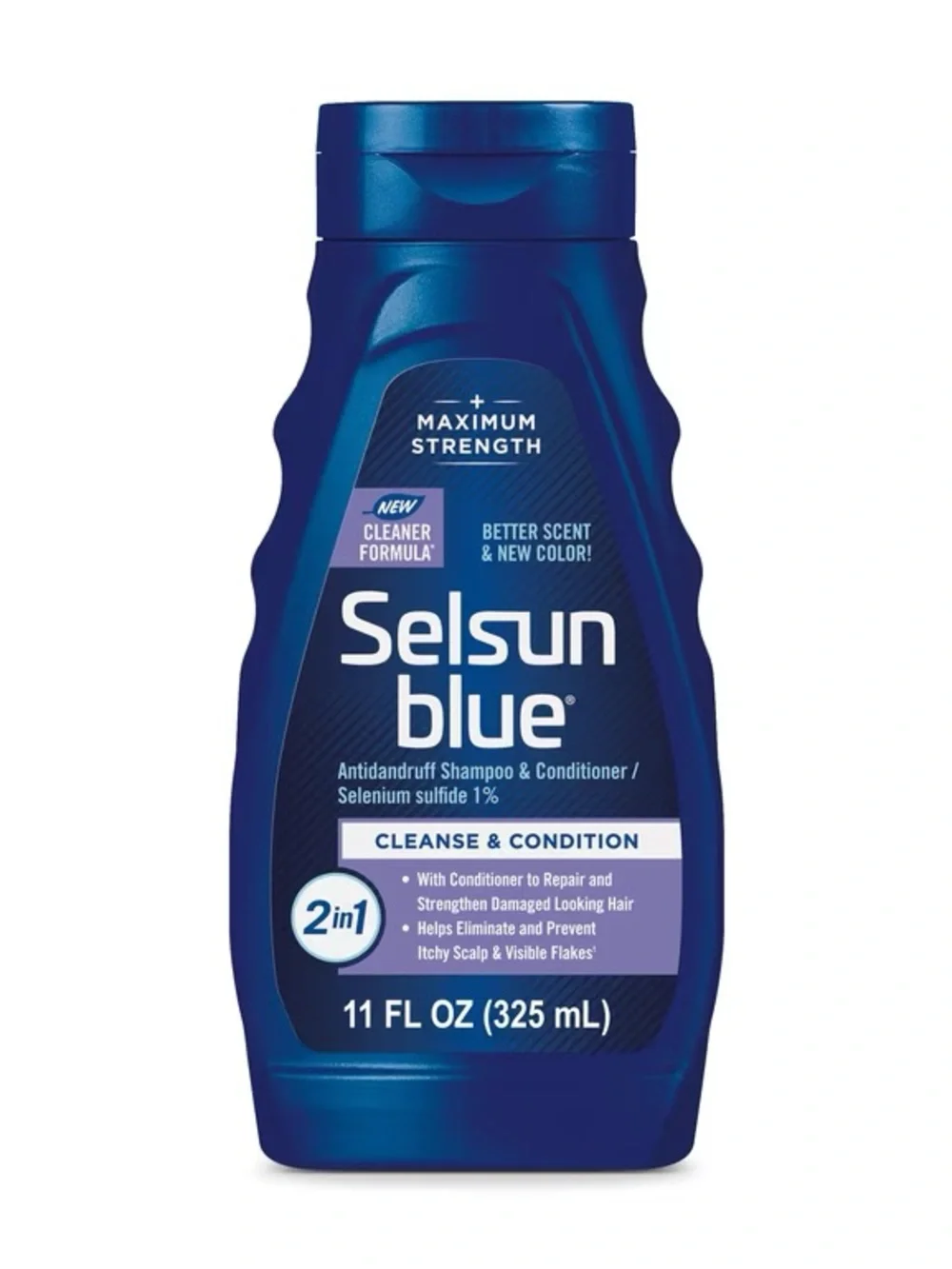 Selsun Blue 2-in-1 Max Strength Antidandruff Shampoo & Conditioner NWT 11fl oz